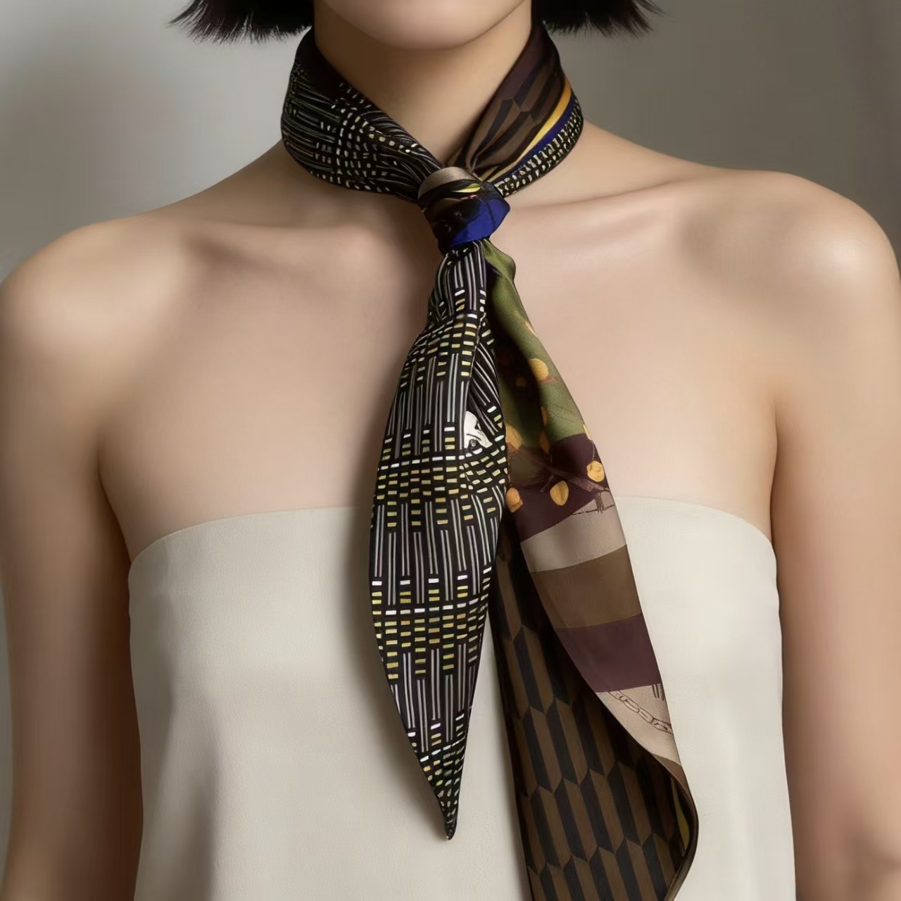 Foulard di lusso in seta satin - Face Scarf Mask recensione e prezzo